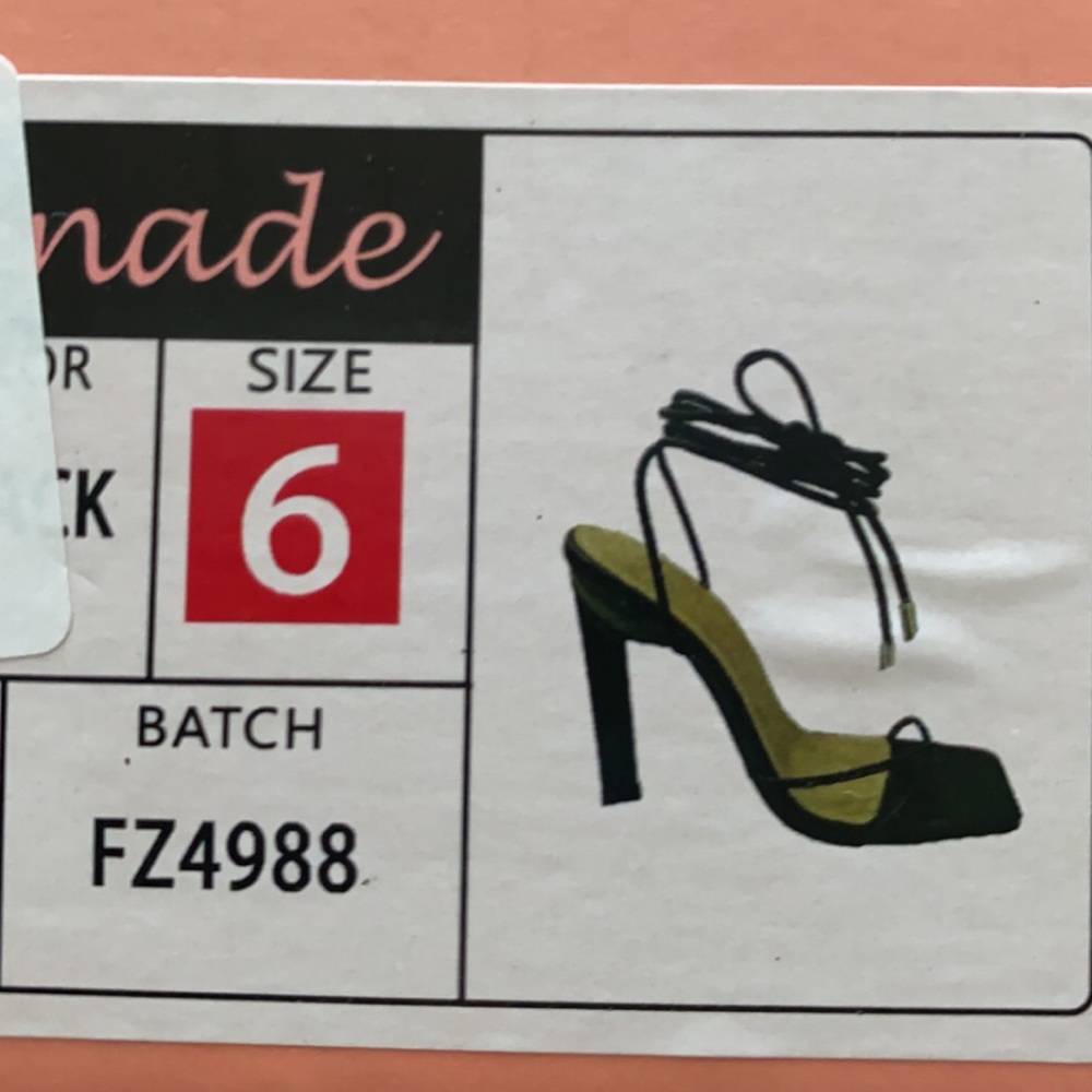 NWT black high heels.